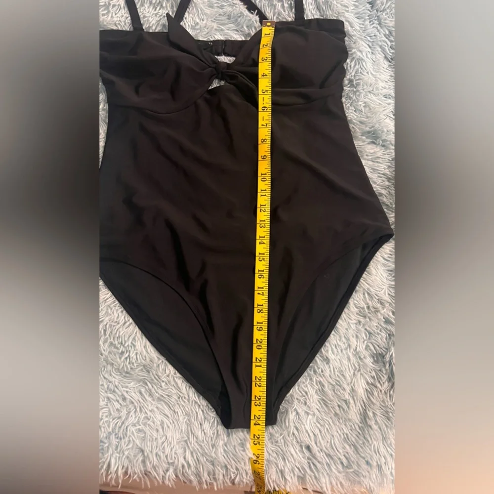 Old Navy One Piece Swimsuit Black XL - Picture 2 of 7